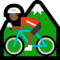 Person Mountain Biking - Medium Black emoji on Microsoft